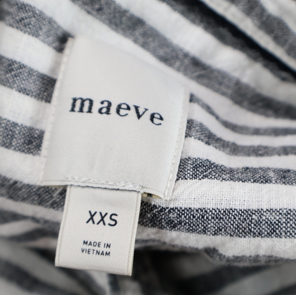 Maeve Anthropology Striped Button Down Shirt - Picture 9 of 10